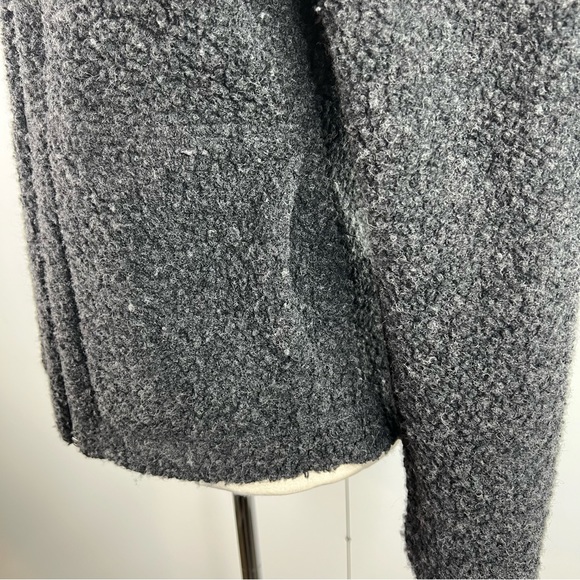 Nau Randygoat Black Charcoal Shearling Zip-Up Jacket - Picture 8 of 12